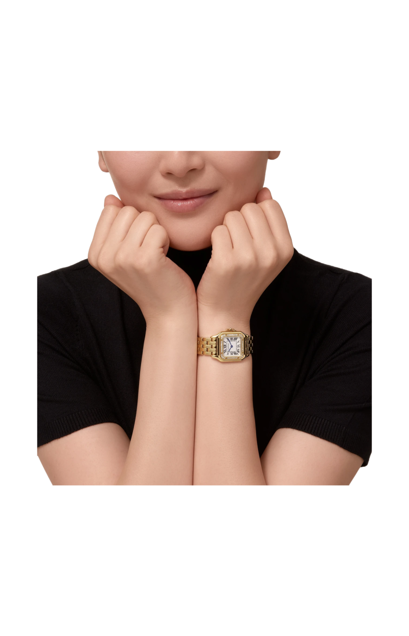 Cartier | PANTH&Egrave;RE DE CARTIER MODELLO MEDIO, ORO GIALLO E DIAMANTI, QUARZO - WJPN0085 (6)