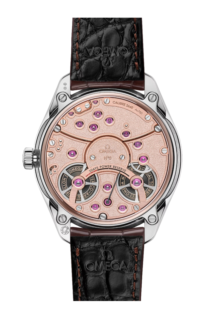 Omega | DE VILLE TOURBILLON 43 MM, ORO CANOPUS GOLD&trade; SU PELLE - LIMITED EDITION - 529.53.43.22.99.001 (2)