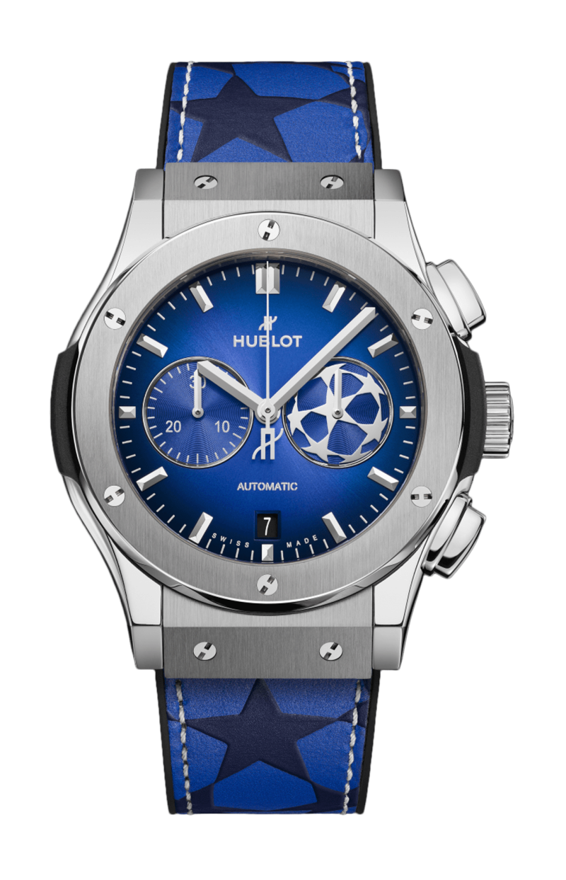 Hublot | CLASSIC FUSION CHRONOGRAPH UEFA CHAMPIONS LEAGUE TITANIUM 42 MM - LIMITED EDITION - 541.NX.5170.VR.UCL25 (1)
