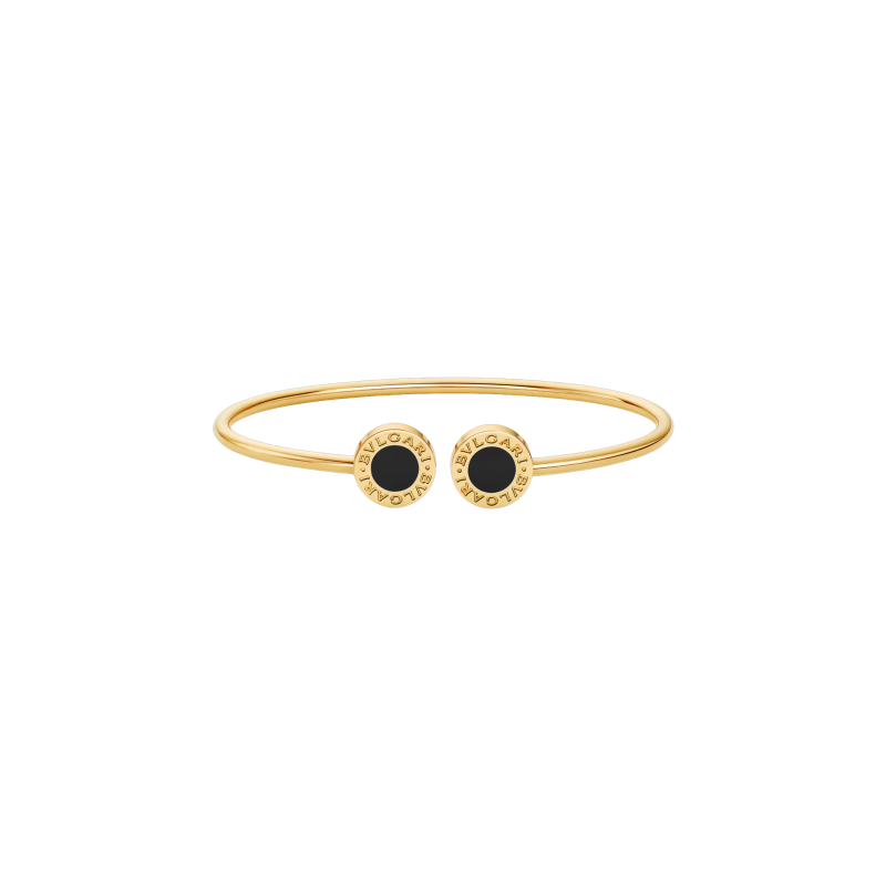 Bulgari | BRACCIALE BVLGARI BVLGARI IN ORO GIALLO CON ELEMENTI IN ONICE - BR860572 (2)