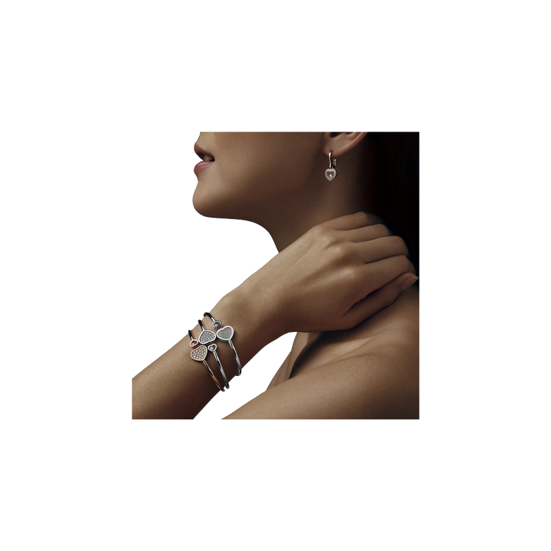 Chopard | CHOPARD - BRACCIALE GIUNCO HAPPY HEARTS , ORO ROSA ETICO, DIAMANTI - 857482 (4)