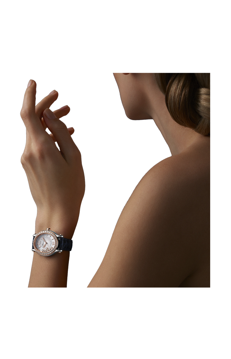 Chopard | HAPPY SPORT 29 X 31 MM, AUTOMATICO, ORO ROSA ETICO, LUCENT STEEL&trade;, DIAMANTI - 278602 (5)