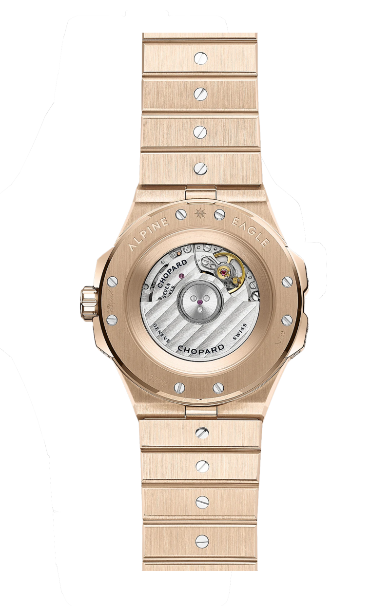 Chopard | ALPINE EAGLE 36 MM, AUTOMATICO, ORO ROSA ETICO, DIAMANTI, ZAFFIRI - 295370 (2)