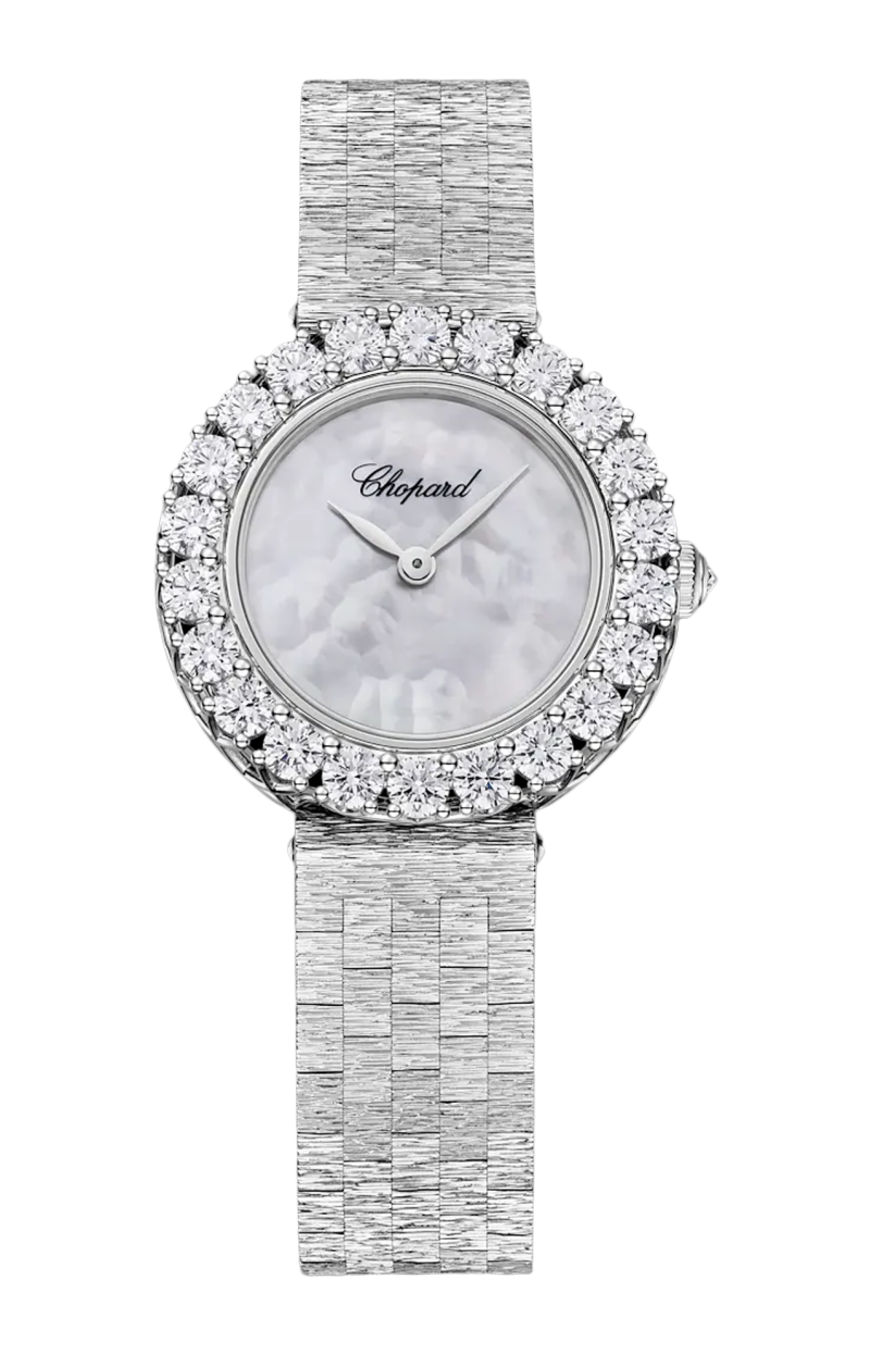 Chopard | L'HEURE DU DIAMANT ROUND 26 MM, MANUALE, ORO BIANCO ETICO, DIAMANTI - 10A178 (1)