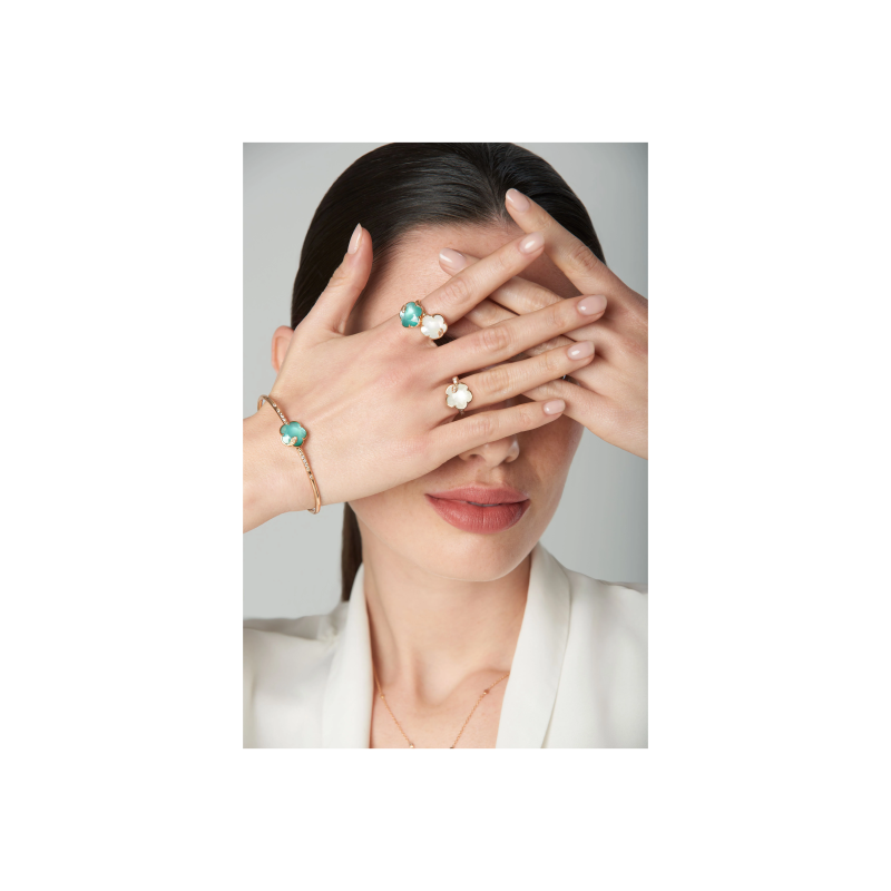 Pasquale Bruni | ANELLO PETIT JOLI LUNAIRE IN ORO ROSA CON GEMMA PERLA DI LUNA E DIAMANTI - 16572R (2)