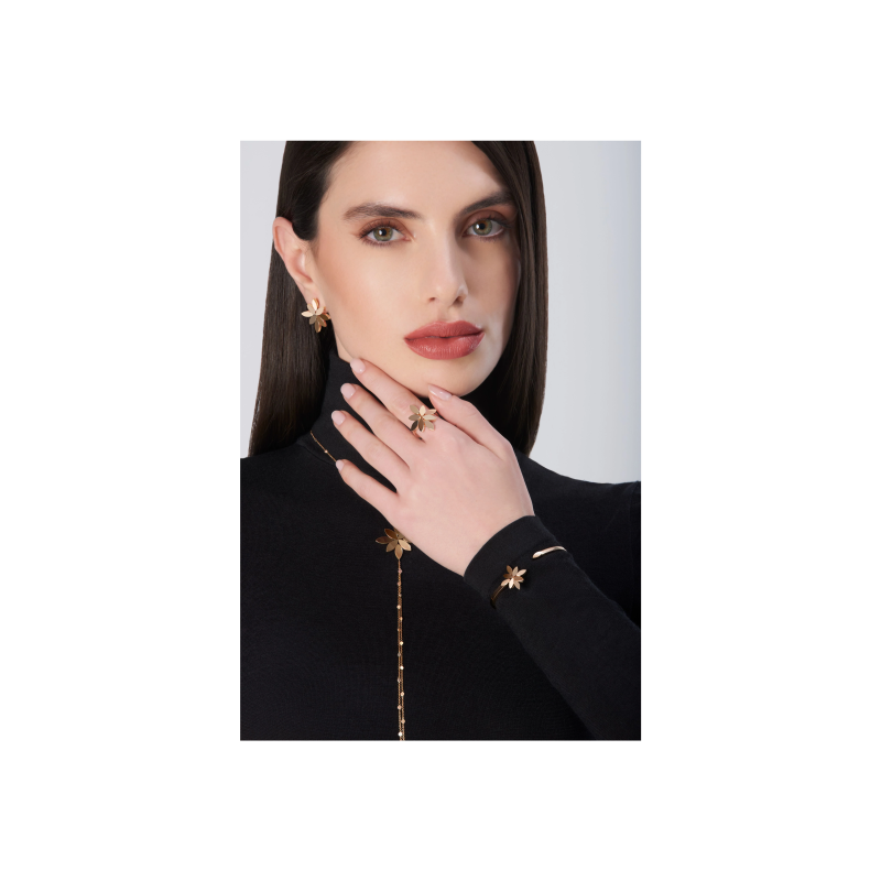 Pasquale Bruni | ANELLO GHIRLANDA LUCE DI LOTO IN ORO ROSA - 16693R (2)