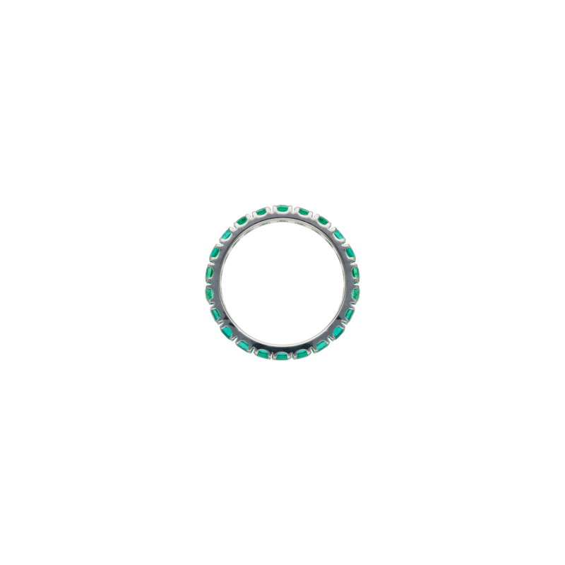 Bartorelli Italian Jewels | ANELLO VERETTA IN ORO BIANCO E SMERALDI - 093-R7 (3)
