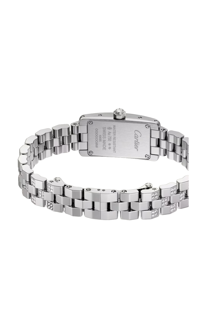 Cartier | TANK AM&Eacute;RICAINE, MODELLO MINI, ORO BIANCO, DIAMANTI, QUARZO - WJTA0067 (3)