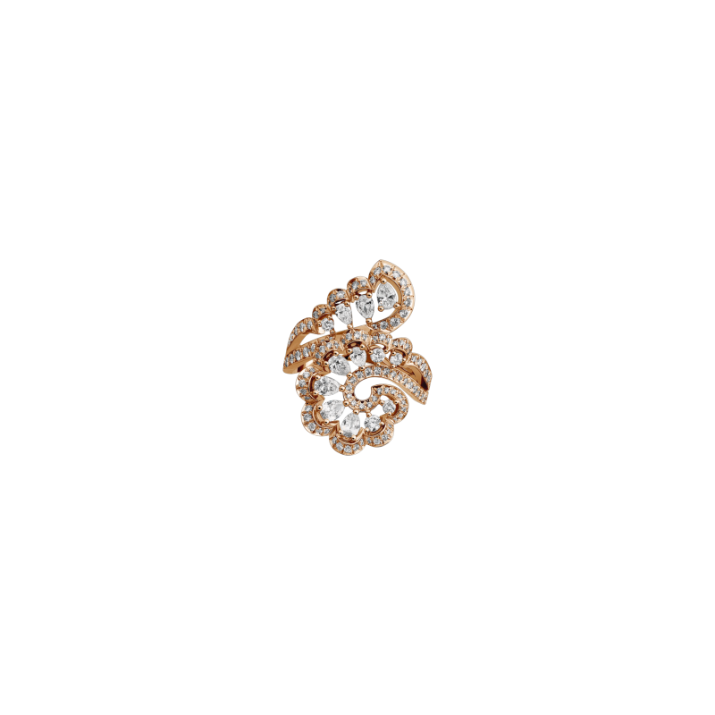 Chopard | CHOPARD - ANELLO PRECIOUS LACE IN ORO ROSA ETICO, DIAMANTI - 828349 (1)