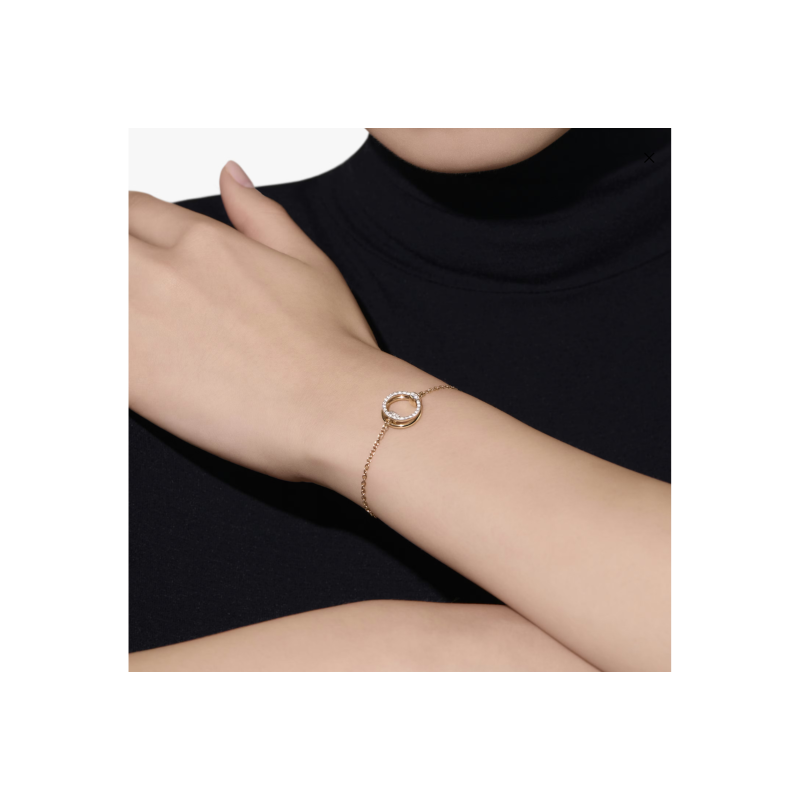 Chopard | BRACCIALE POMELLATO TOGETHER IN ORO ROSA E PAV&Eacute; DI DIAMANTI - PBC5013O7WHRDB000 (3)