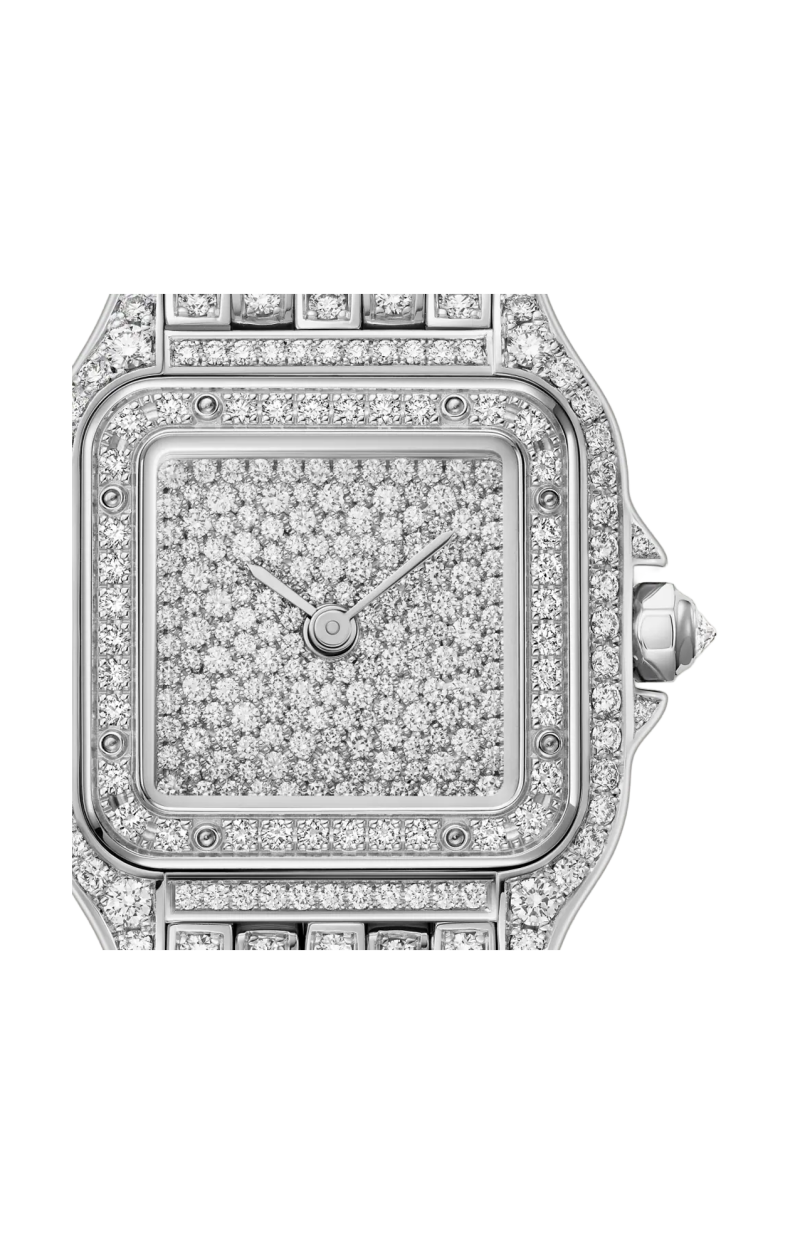 Cartier | PANTH&Egrave;RE DE CARTIER MODELLO PICCOLO, ORO BIANCO, DIAMANTI, QUARZO - HPI01801 (2)