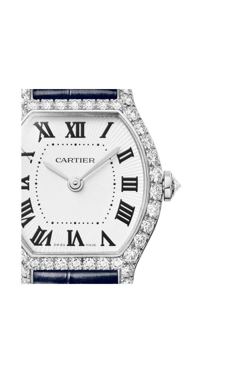 Cartier | TORTUE MODELLO MINI, ORO BIANCO, DIAMANTI, QUARZO - WJTO0013 (2)