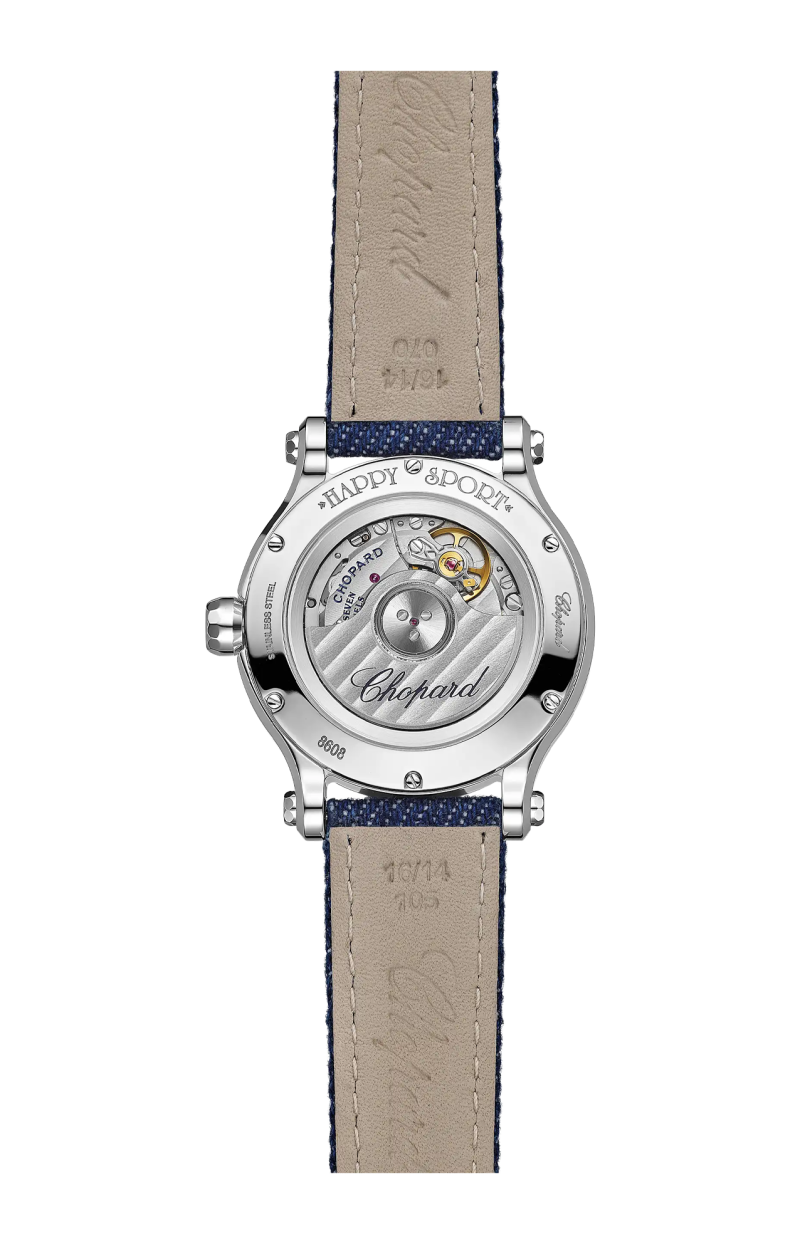 Chopard | HAPPY HEARTS 33 MM, AUTOMATICO, LUCENT STEEL&trade;, DIAMANTI, MADREPERLA - 278608 (2)