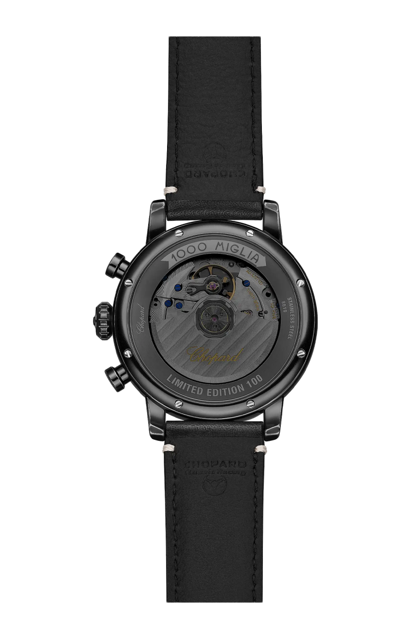 Chopard | MILLE MIGLIA CLASSIC PATINA 40,5 MM, AUTOMATICO, LUCENT STEEL&trade; CON RIVESTIMENTO DLC - LIMITED EDITION - 168619 (2)