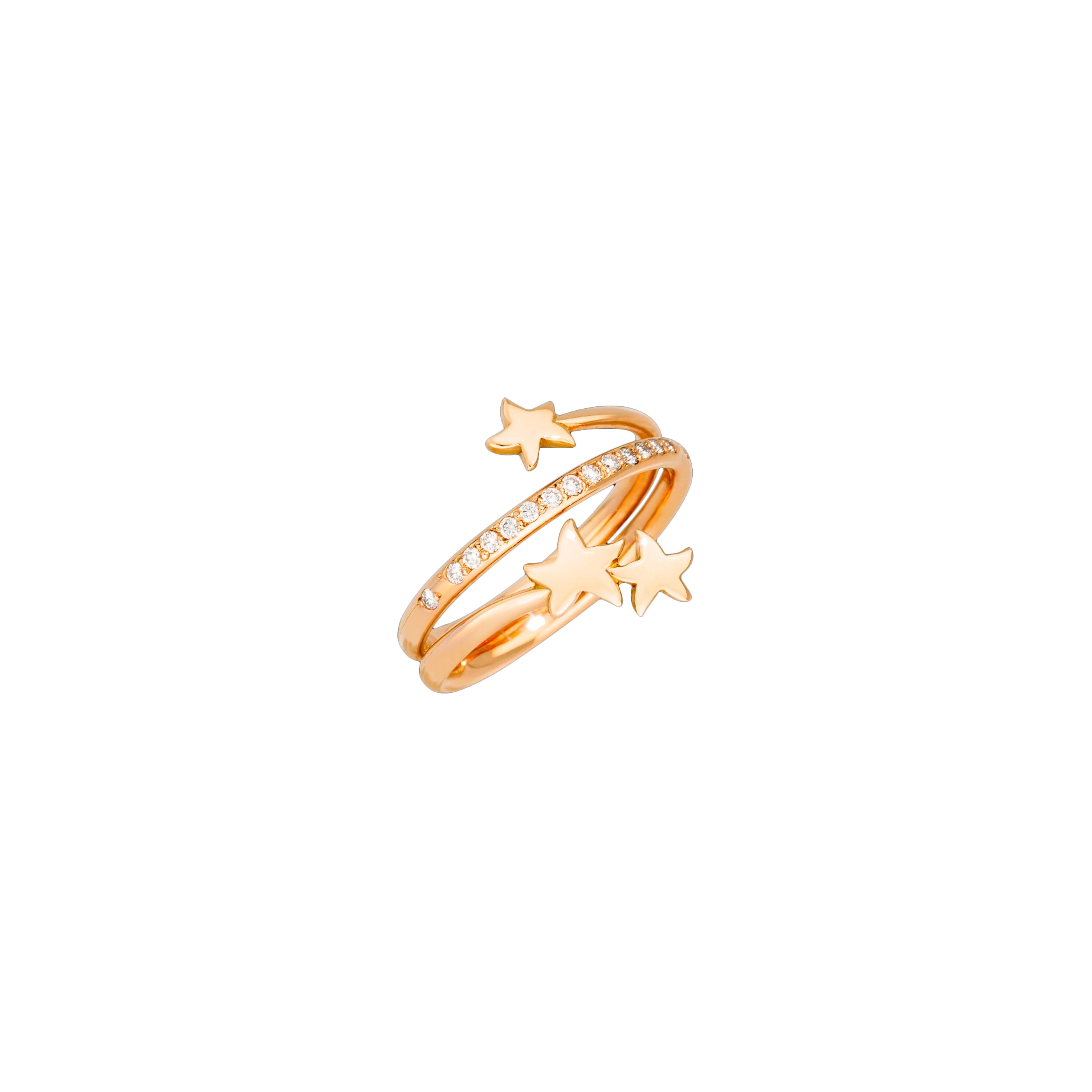 Dodo | DODO STELLINE - ANELLO STELLINA PREZIOSO IN ORO ROSA E DIAMANTI BIANCHI - DAC1007STAR3DB09R - DAC1007STAR3DB09R (1)