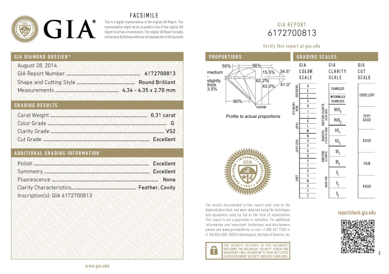 Bartorelli Italian Jewels | ORECCHINI PUNTO LUCE IN ORO BIANCO CON DIAMANTI CERTIFICATI GIA - BAOR25 (2)