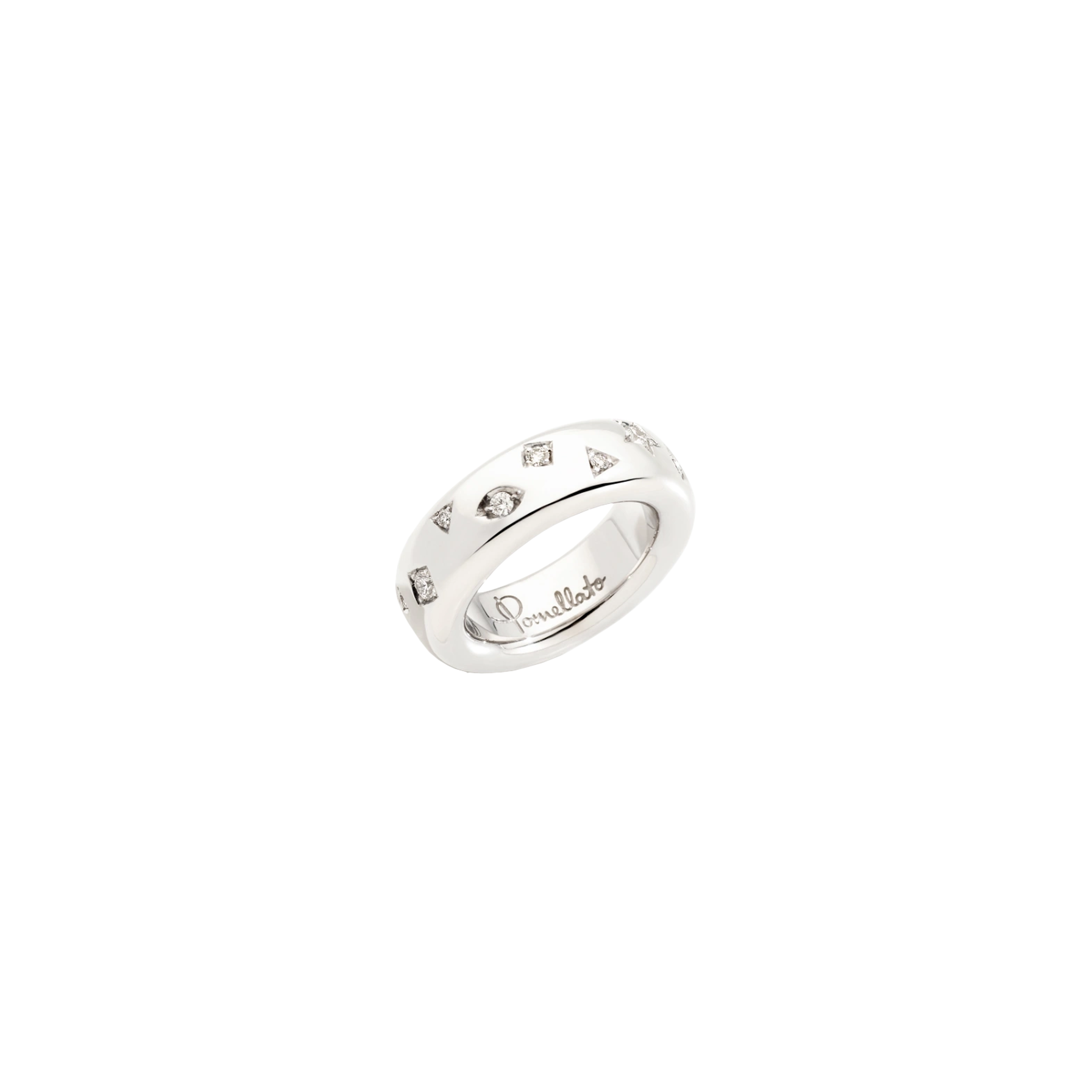 Pomellato | ANELLO ICONICA IN ORO BIANCO RODIATO - PA9106EO2WHRDB000 - PA9106EO2WHRDB000 (1)