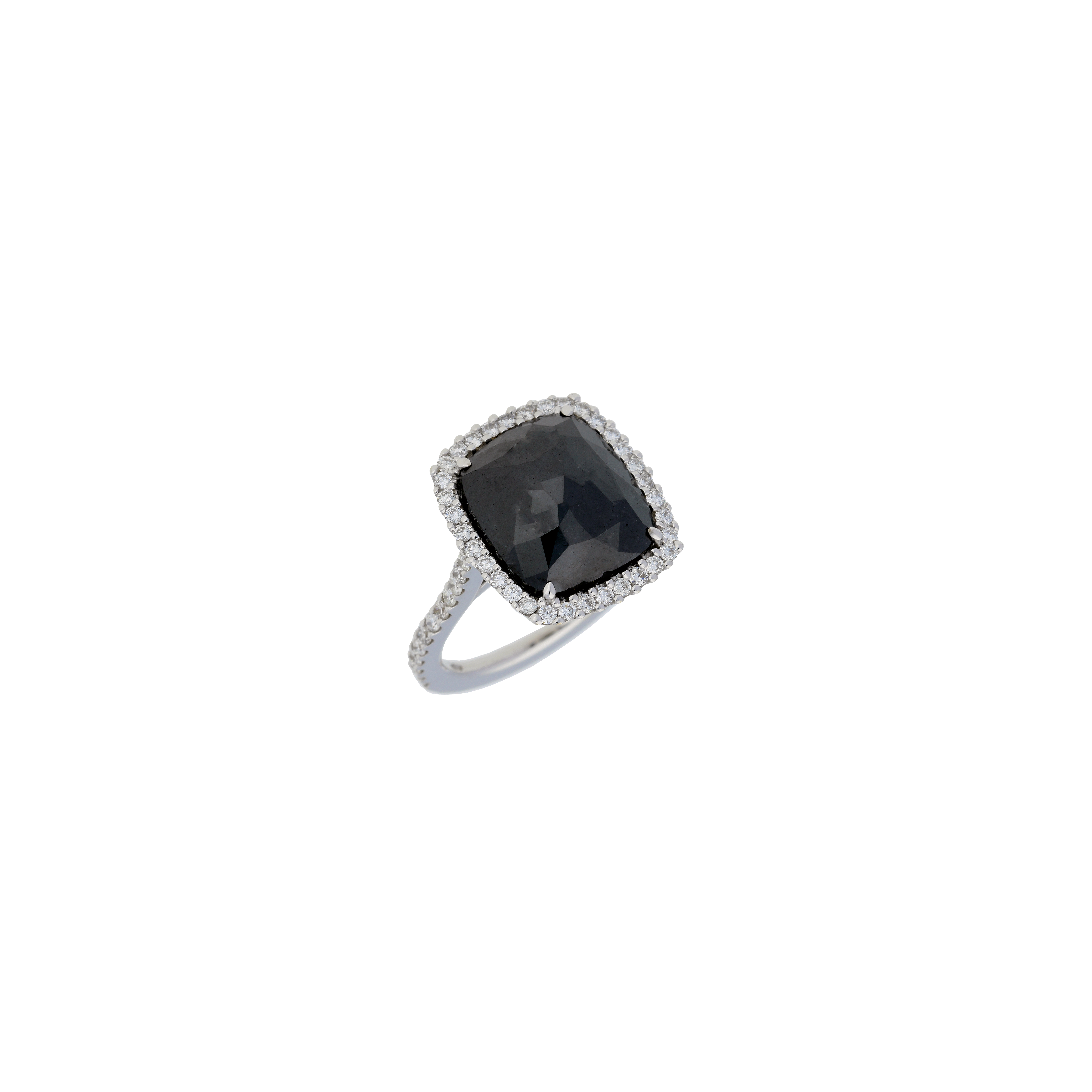 Bartorelli Italian Jewels | ANELLO IN ORO BIANCO CON DIAMANTE NERO E DIAMANTI BIANCHI - PD-PNT11/S (1)