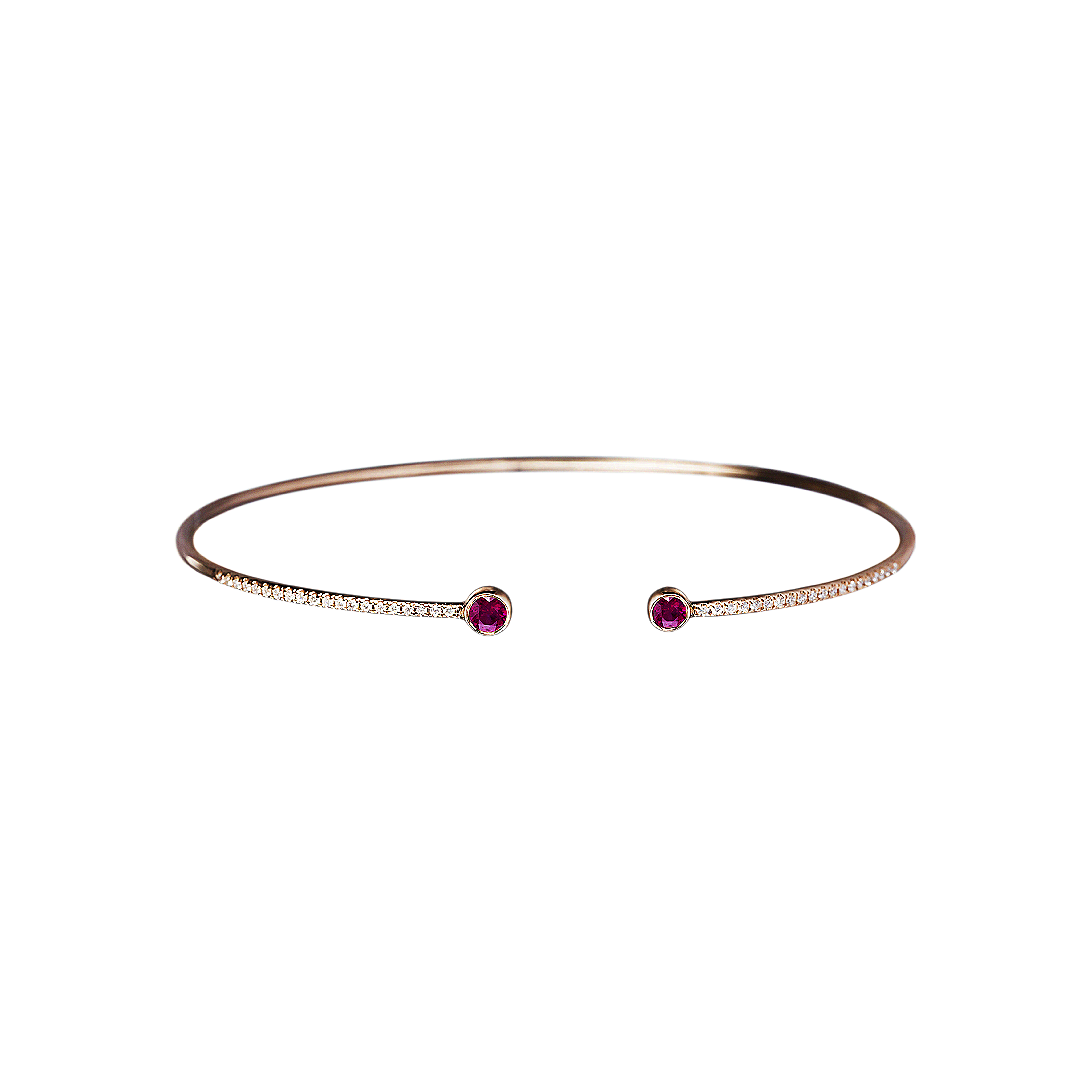 Bartorelli Italian Jewels | BRACCIALE IN ORO ROSA CON RUBINI NATURALI E DIAMANTI - VB25432DRUP (1)
