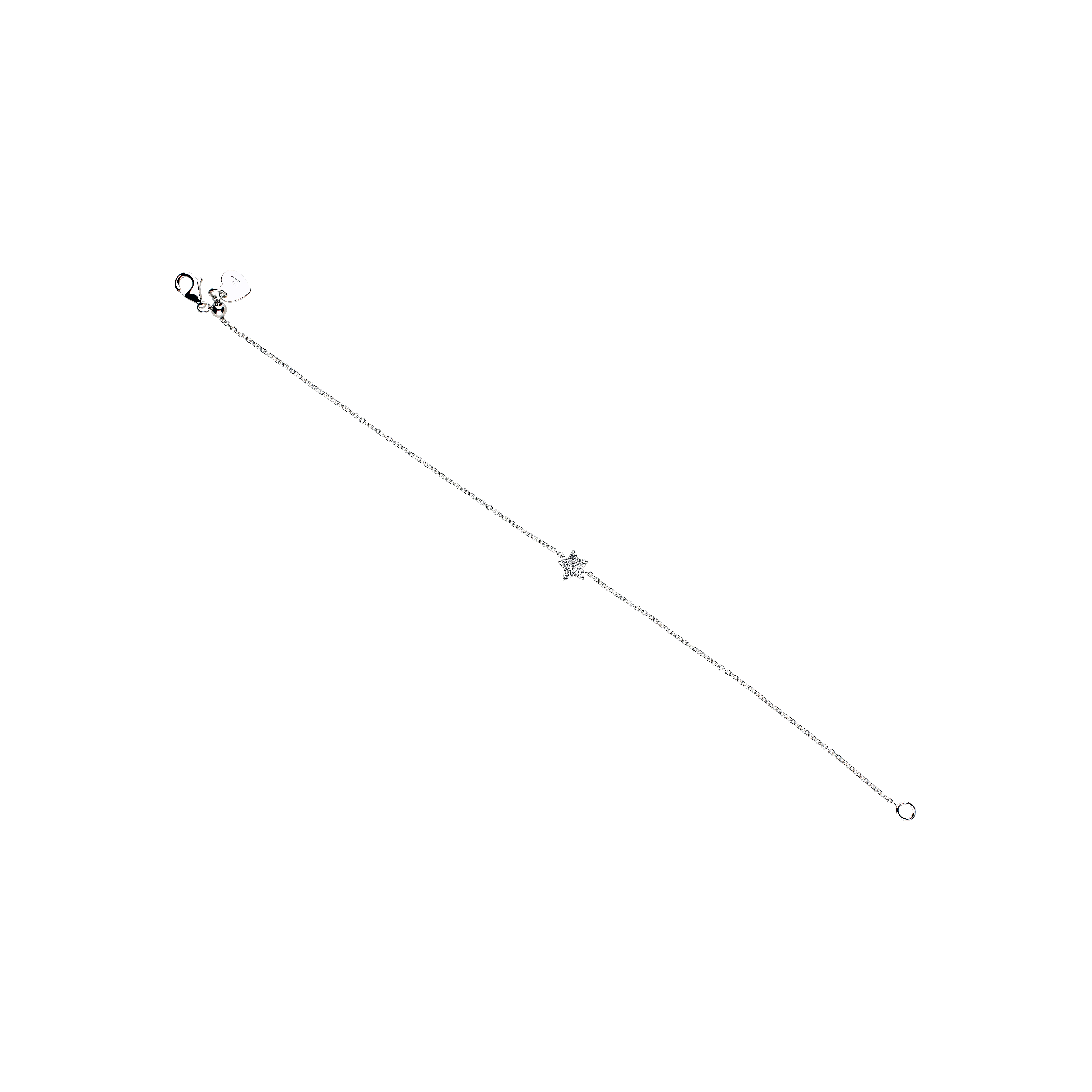 Bartorelli Italian Jewels | BRACCIALE IN ORO BIANCO CON STELLA IN PAV&Eacute; DI DIAMANTI BIANCHI - 254408 (1)