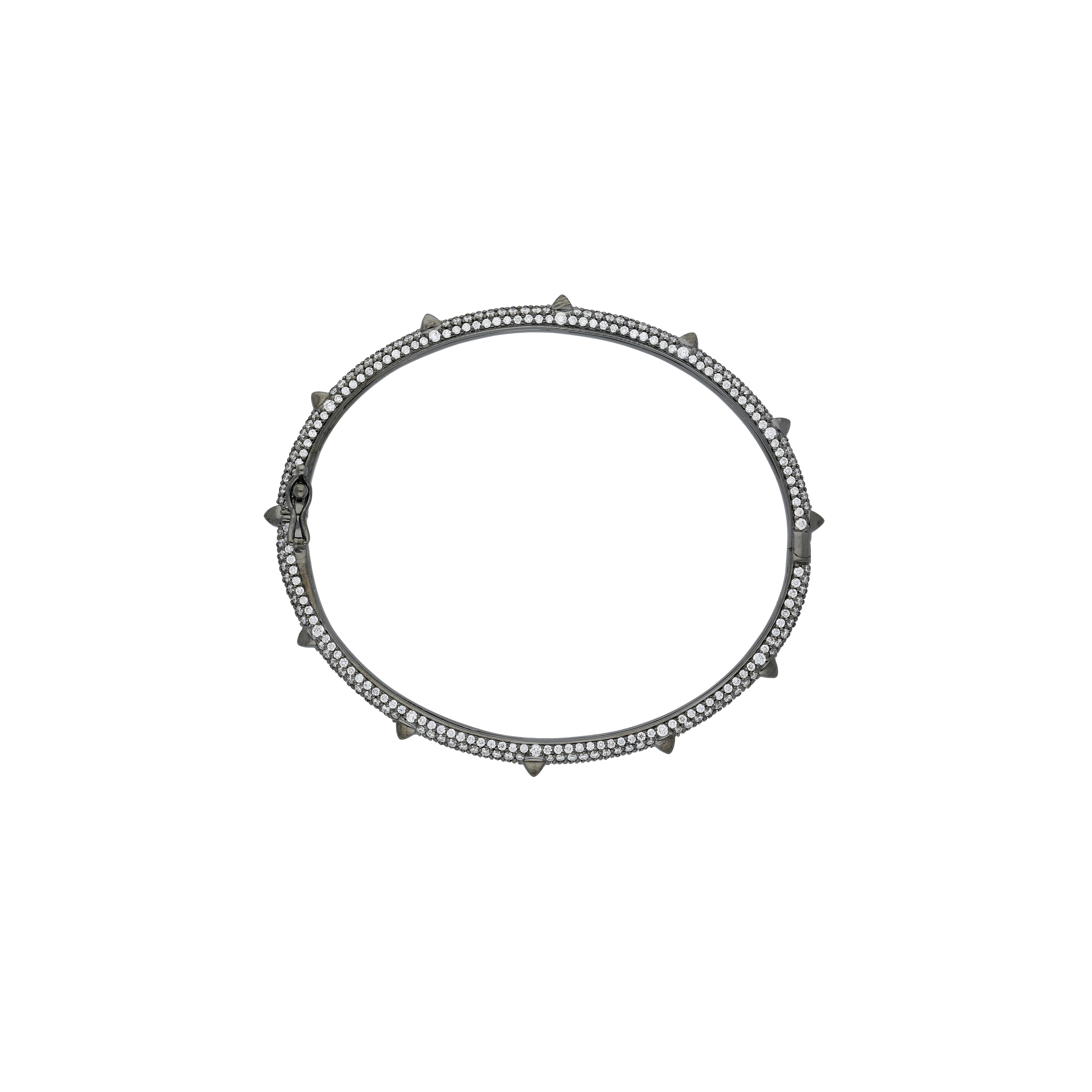 Bartorelli Italian Jewels | BRACCIALE IN ORO NERO PAVE' DIAMANTI BIANCHI - VB27858DBW2 (2)