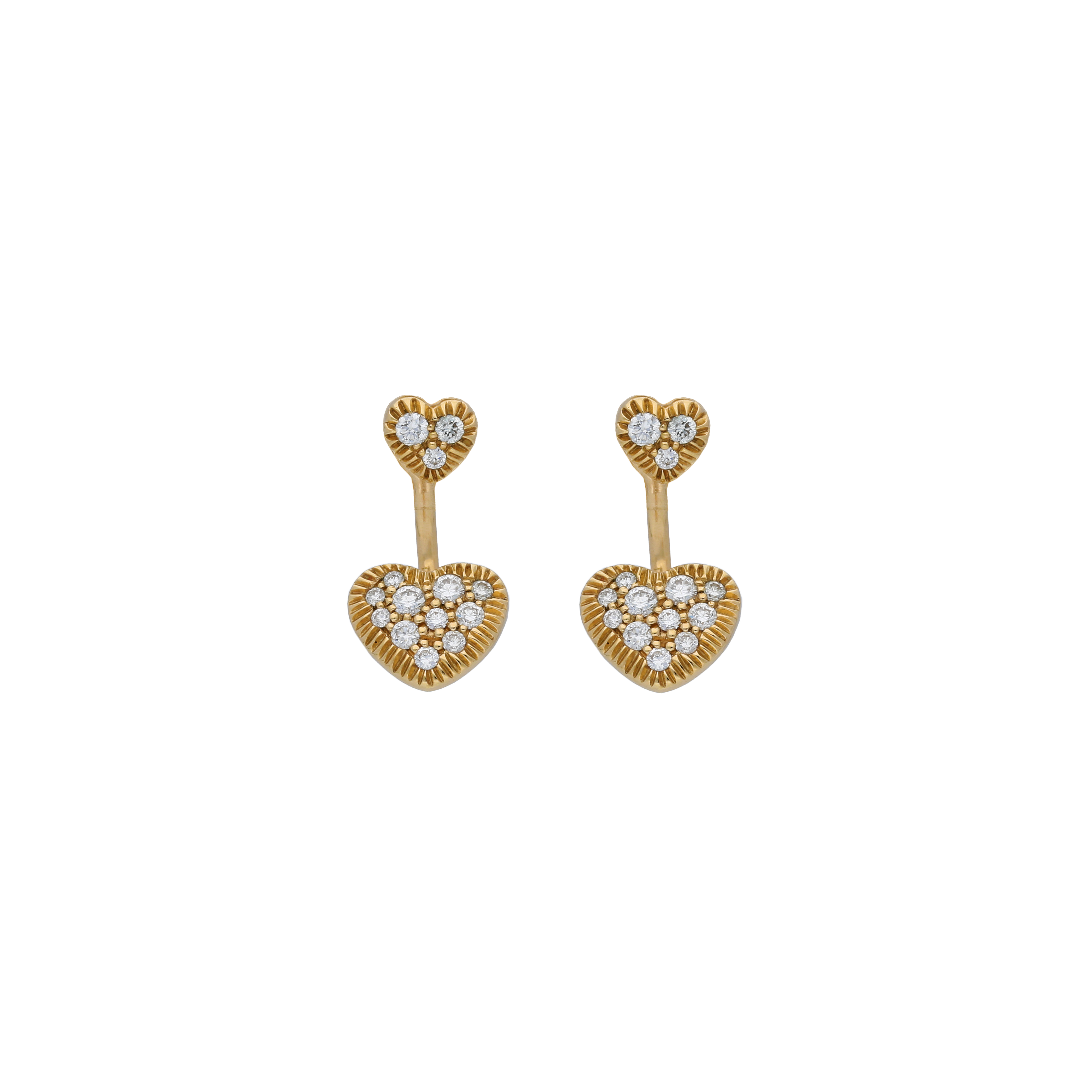 Bartorelli Italian Jewels | ORECCHINI CUORE IN ORO ROSA E DIAMANTI - VE25171DP (1)
