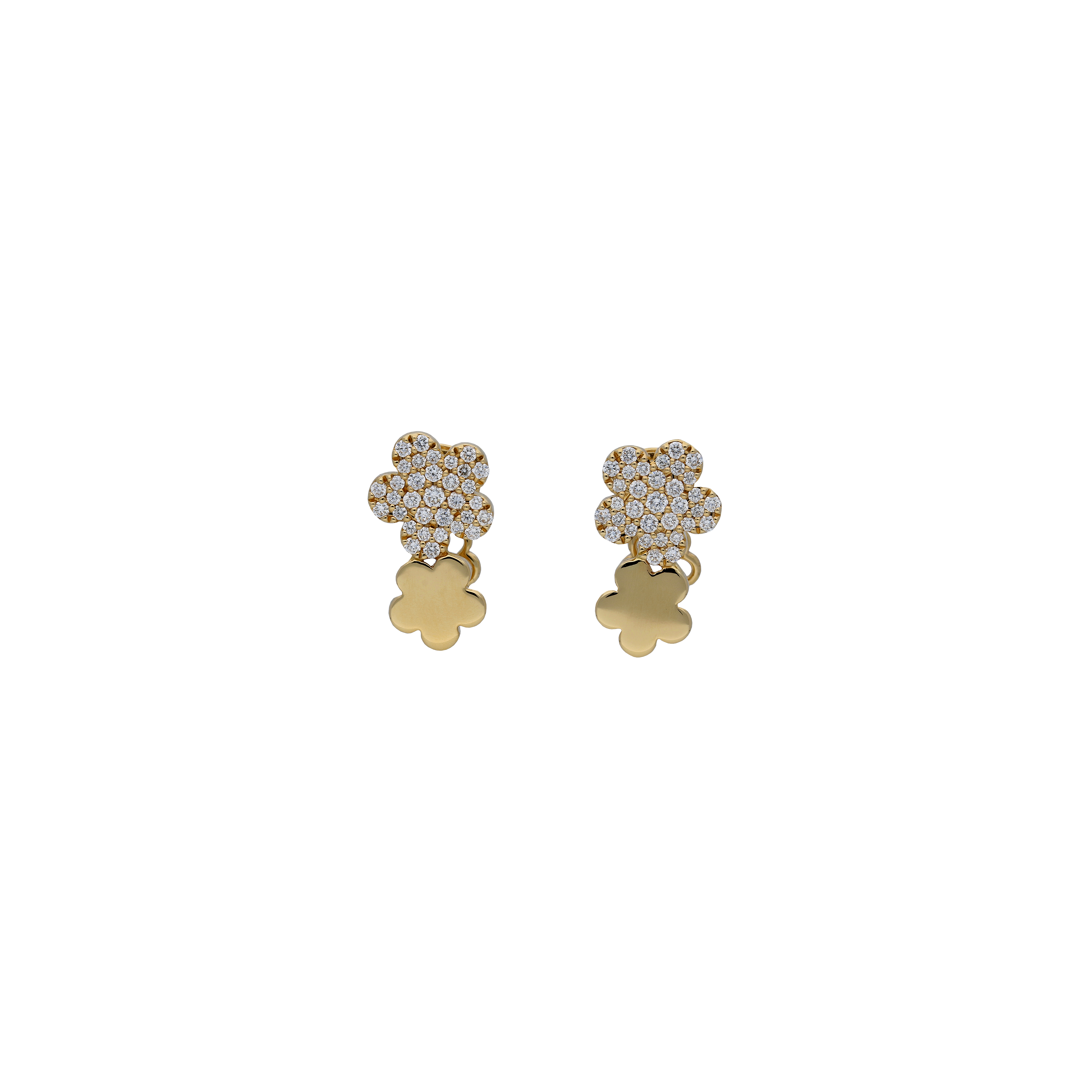 Bartorelli Italian Jewels | ORECCHINI FIORI IN ORO ROSA CON DIAMANTI - VE26598DP (1)