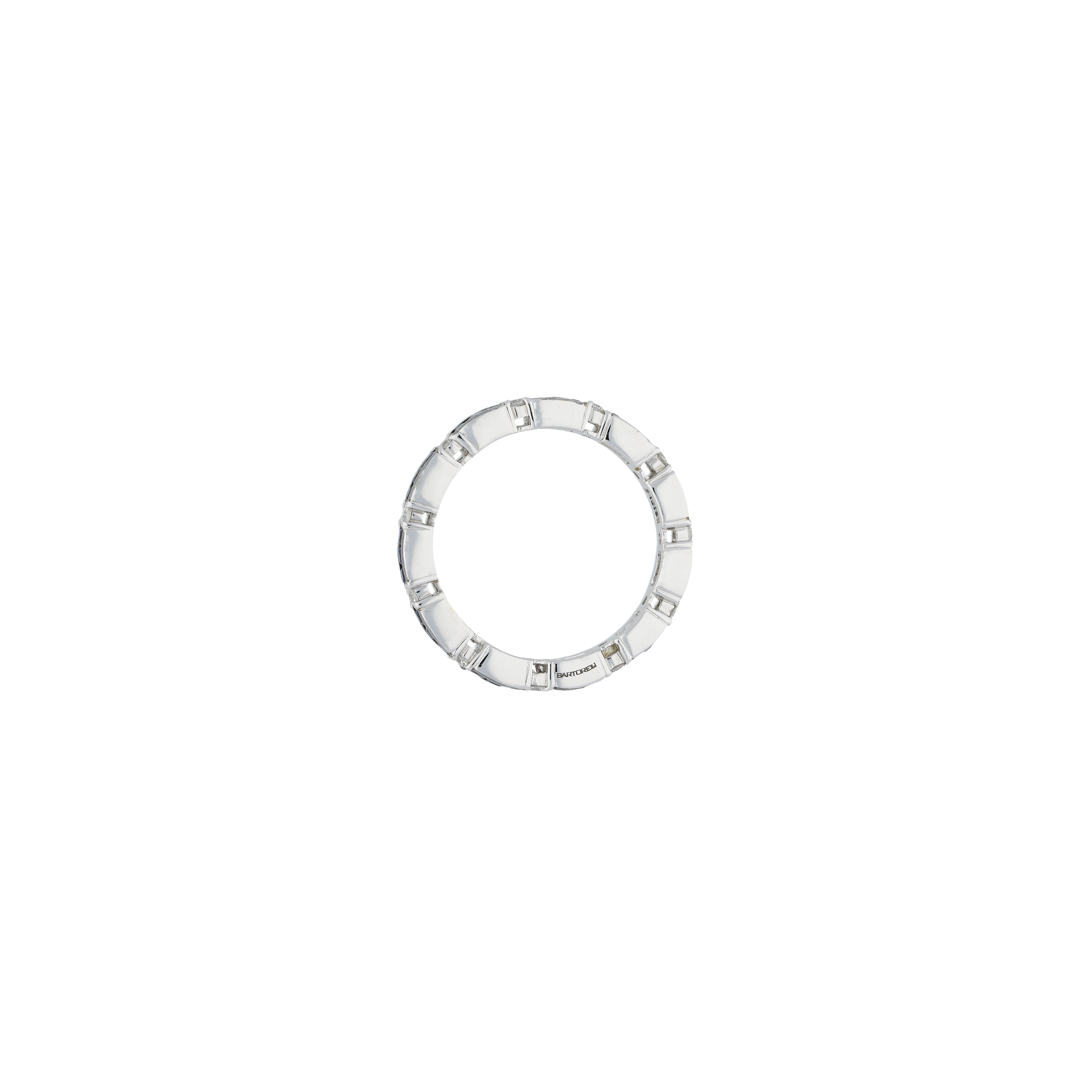 Bartorelli Italian Jewels | ANELLO VERETTA IN ORO BIANCO CON DIAMANTI E ZAFFIRI BLU - VR21350SBDW (3)