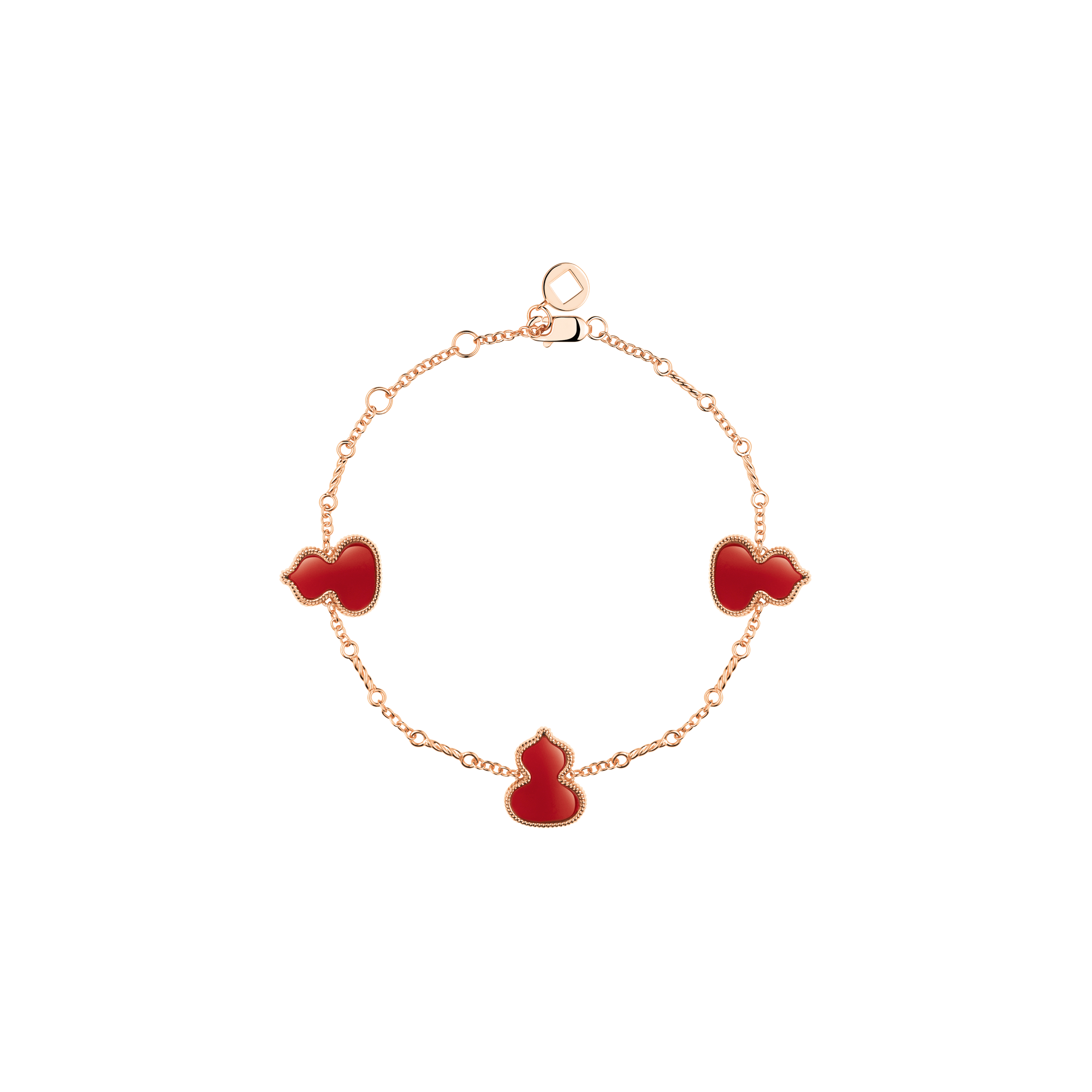 Qeelin | BRACCIALE WULU IN ORO ROSA E AGATA ROSSA - WU-030-BL3-RGRA - WZB30AIRGRA (1)