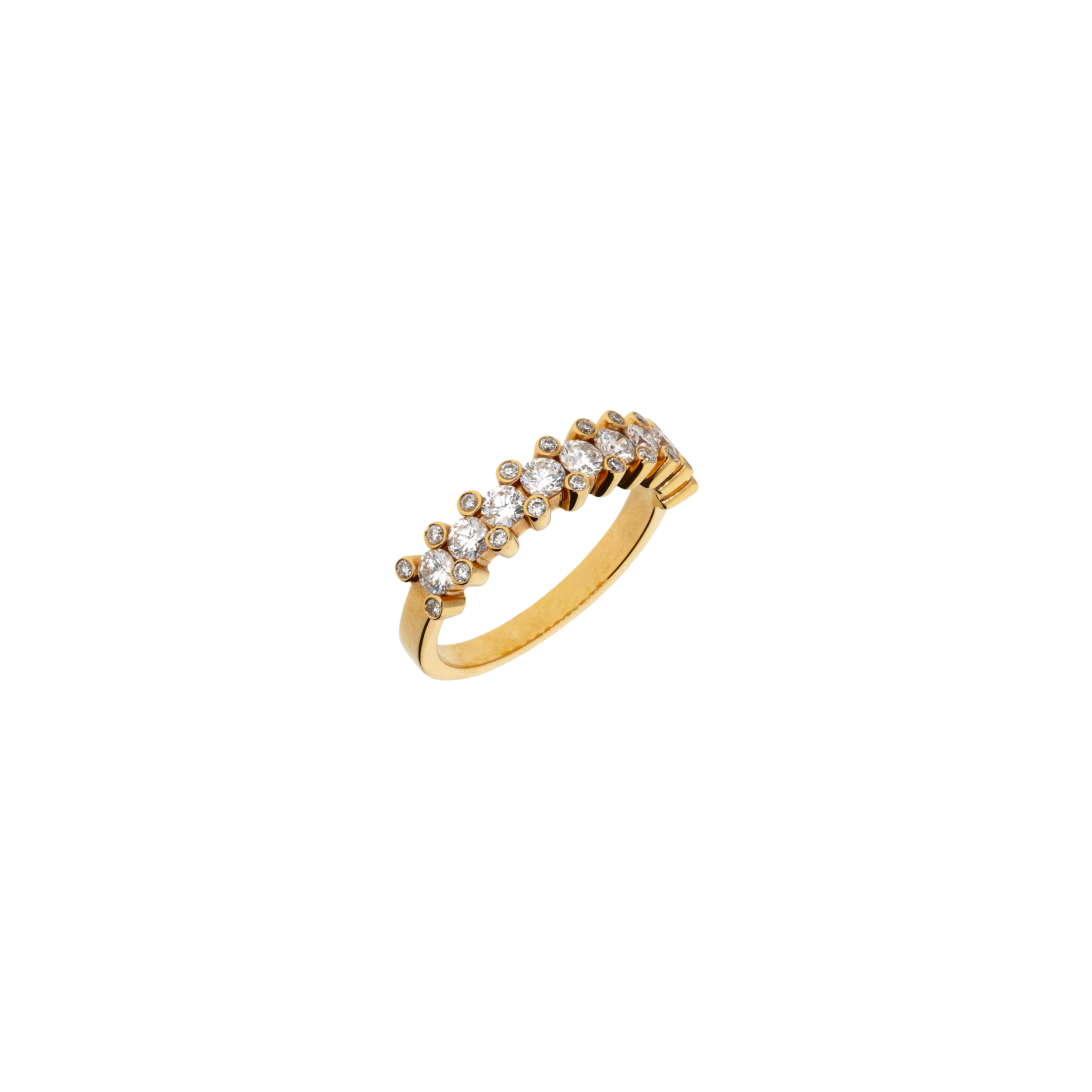 Bartorelli Italian Jewels | ANELLO RIVIERA IN ORO BIANCO CON DIAMANTI - VR06155DP (1)