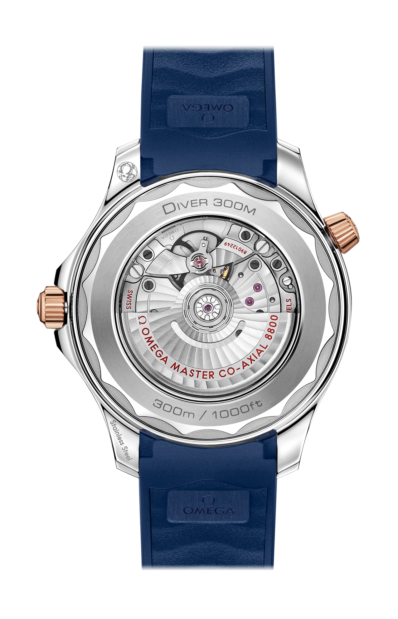 Omega | SEAMASTER DIVER 300M 42 MM, ACCIAIO-ORO SEDNA&trade; SU CAUCCI&Ugrave; - 210.22.42.20.03.002 (2)