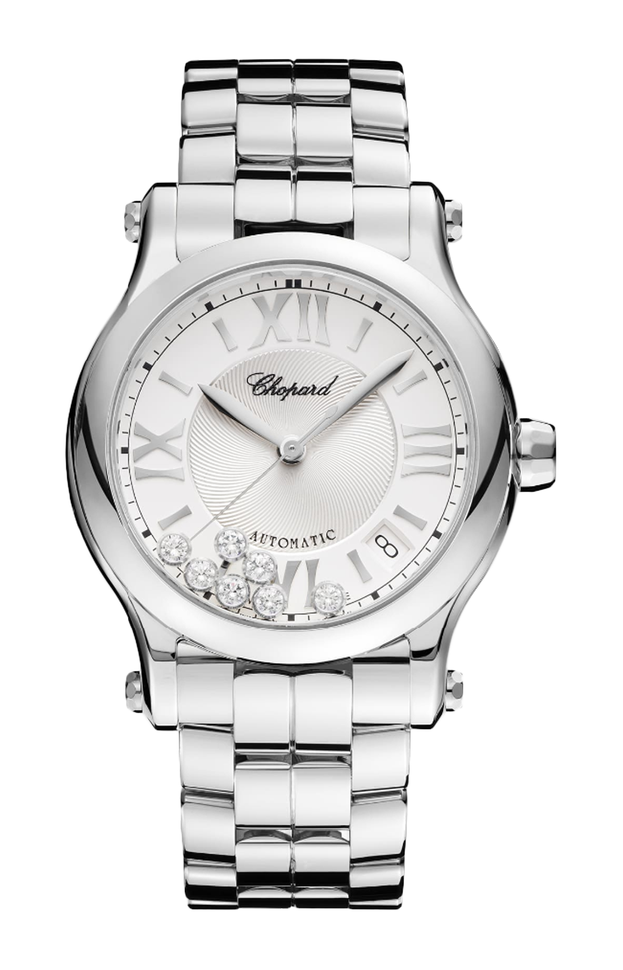 Chopard | HAPPY SPORT 36 MM, AUTOMATICO, LUCENT STEEL&trade;, DIAMANTI - 278559 (1)