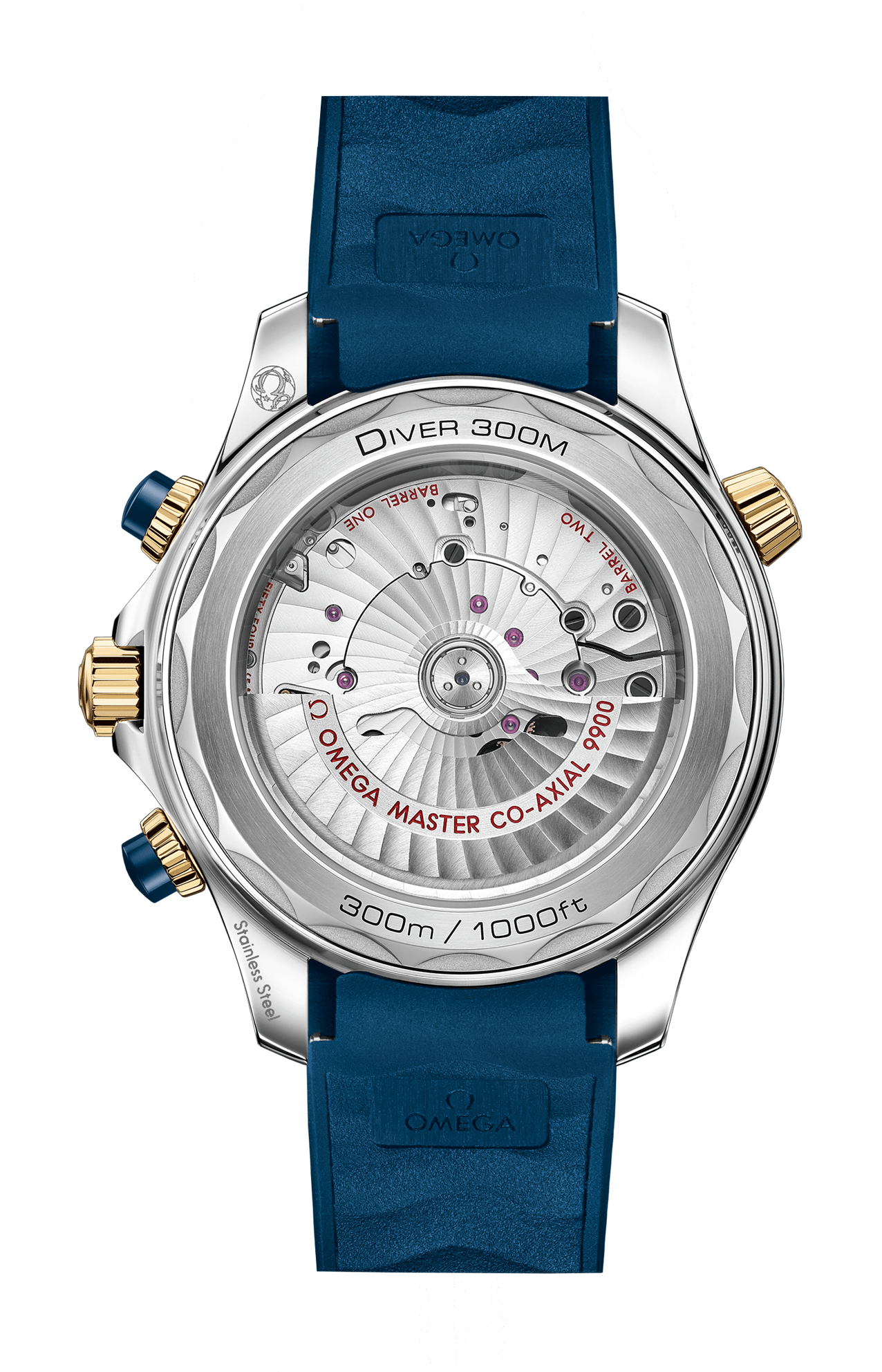 Omega | SEAMASTER DIVER 300M 44 MM, ACCIAIO-ORO GIALLO SU CAUCCI&Ugrave; - 210.22.44.51.03.001 (2)