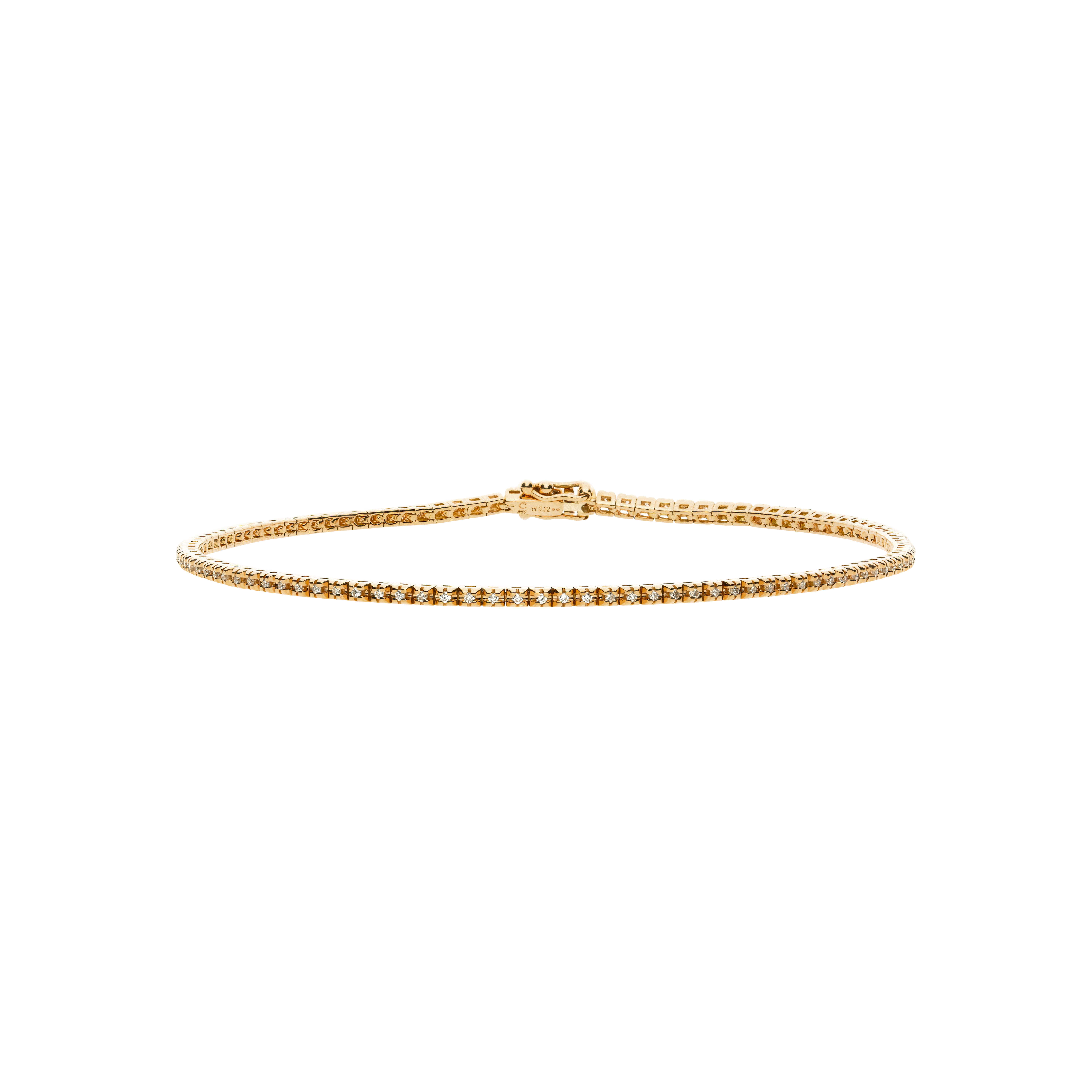 Bartorelli Italian Jewels | BRACCIALE TENNIS IN ORO ROSA E DIAMANTI BIANCHI - 17699325 (1)