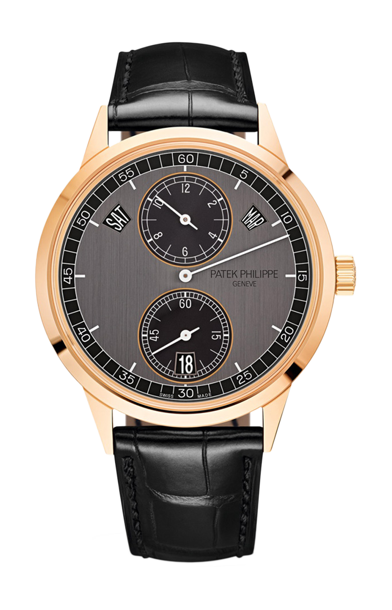 Patek Philippe | COMPLICAZIONI CALENDARIO ANNUALE, QUADRANTE STILE REGOLATORE, CARICA AUTOMATICA - 5235/50R-001 (1)