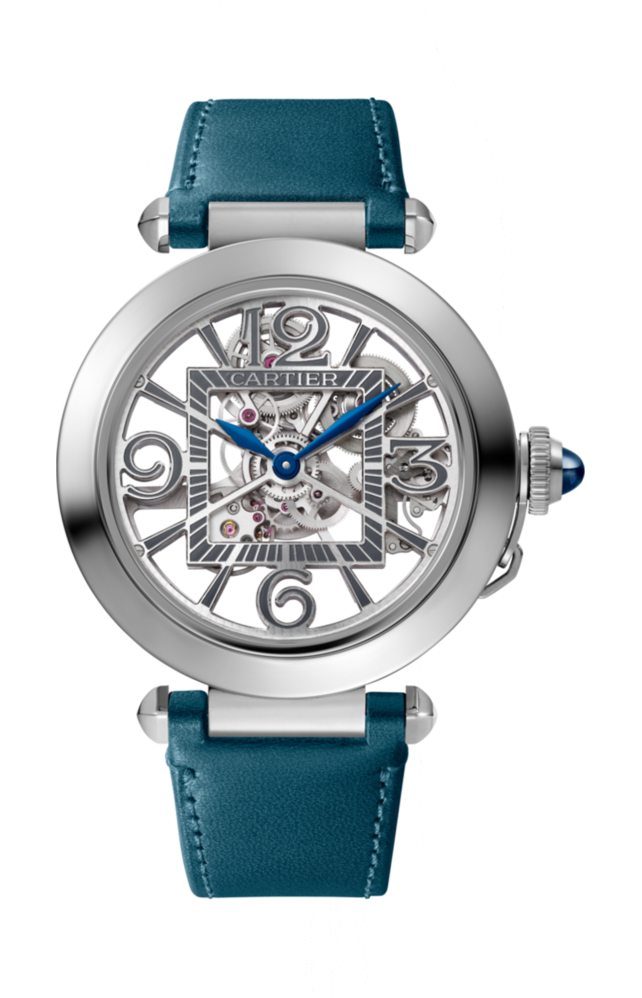 Cartier | PASHA DE CARTIER, 41 MM, ACCIAIO, SCHELETRATO, AUTOMATICO - WHPA0009 (1)