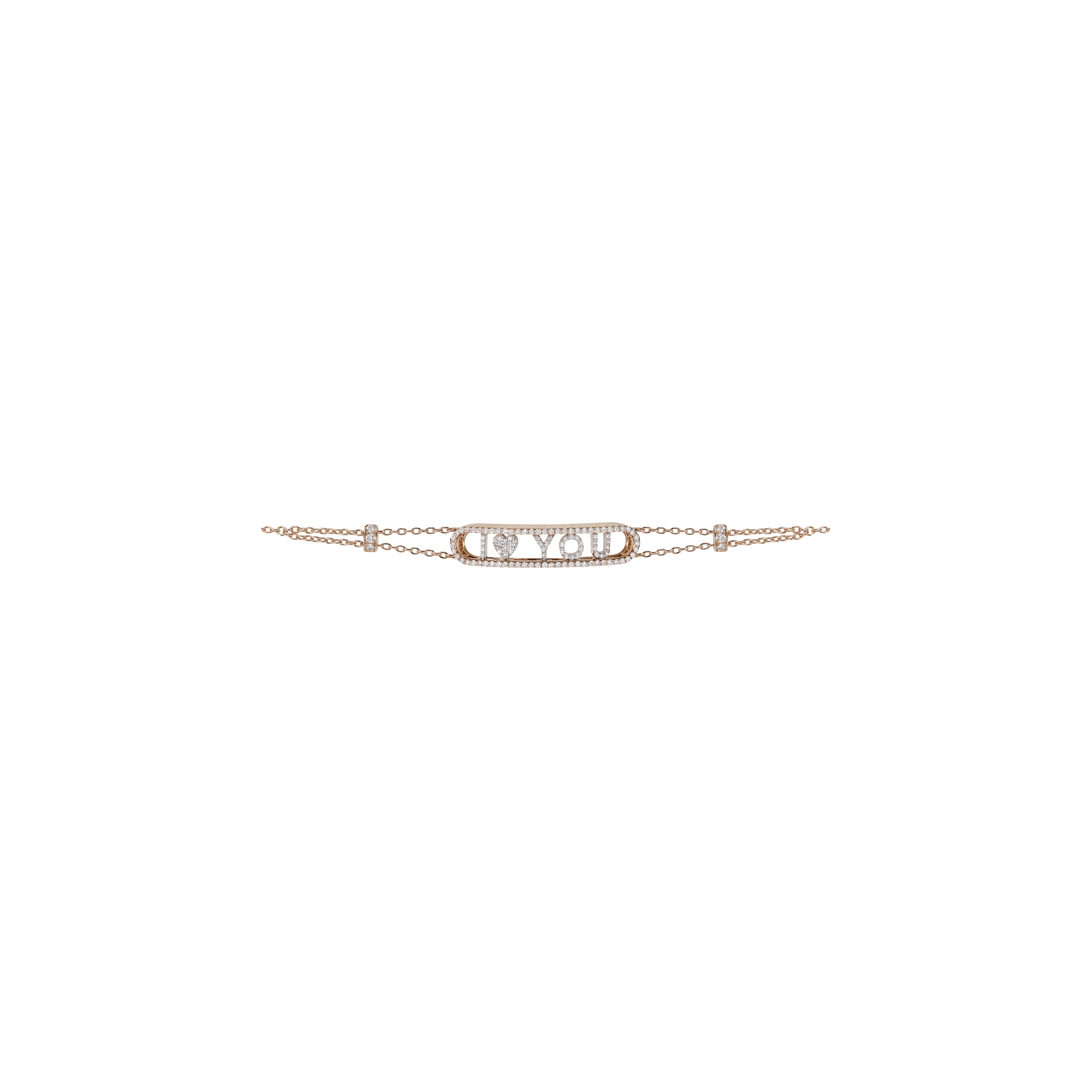 Bartorelli Italian Jewels | BRACCIALE IN ORO ROSA E ORO BIANCO CON DIAMANTI 