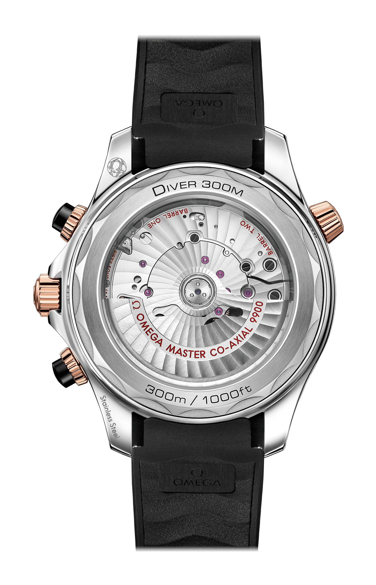 Omega | SEAMASTER DIVER 300M 44 MM, ACCIAIO-ORO SEDNA&trade; SU CAUCCI&Ugrave; - 210.22.44.51.01.001 (2)