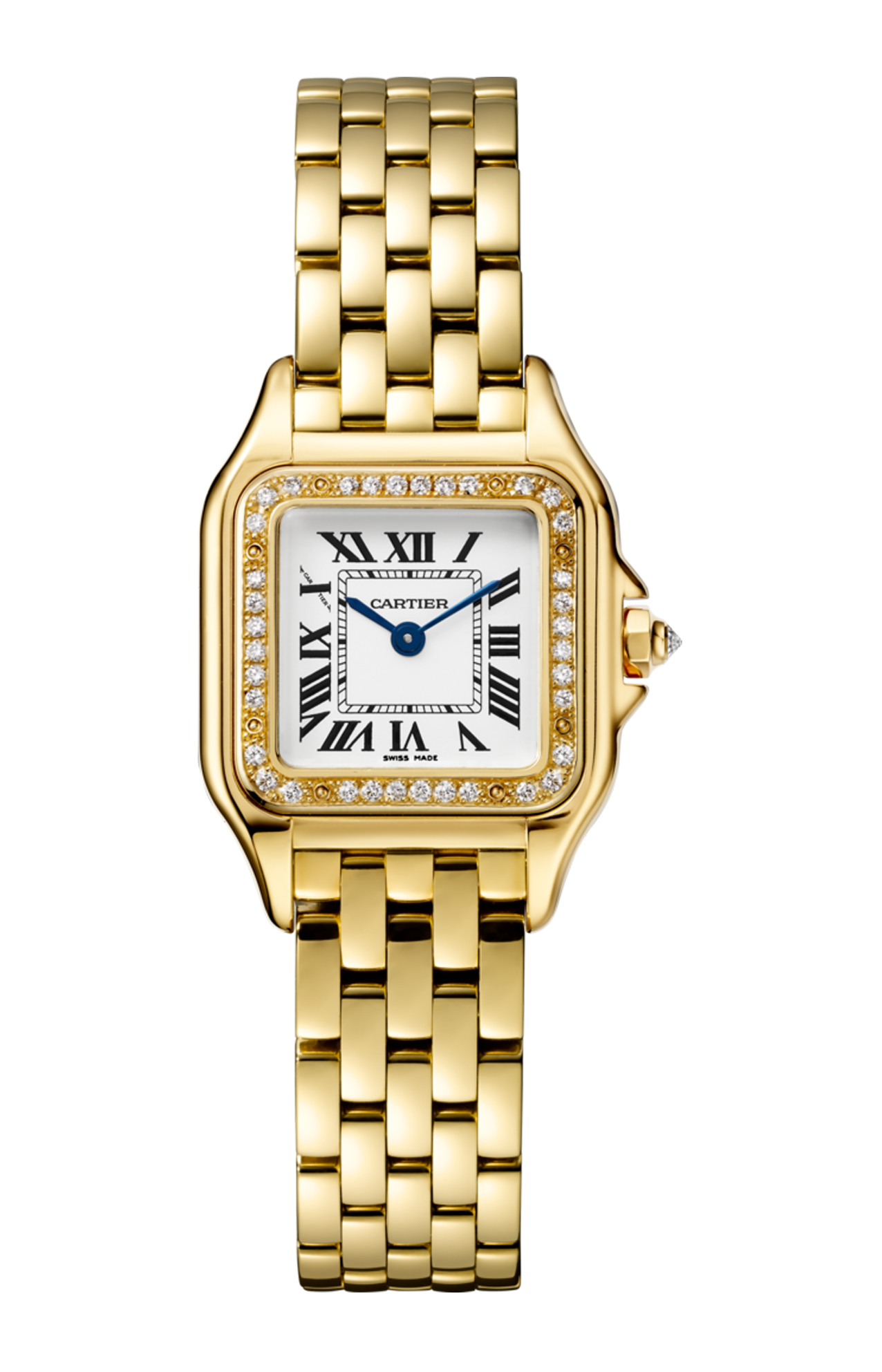 Cartier | PANTH&Egrave;RE DE CARTIER MODELLO PICCOLO, ORO GIALLO, DIAMANTI, QUARZO - WJPN0086 (1)